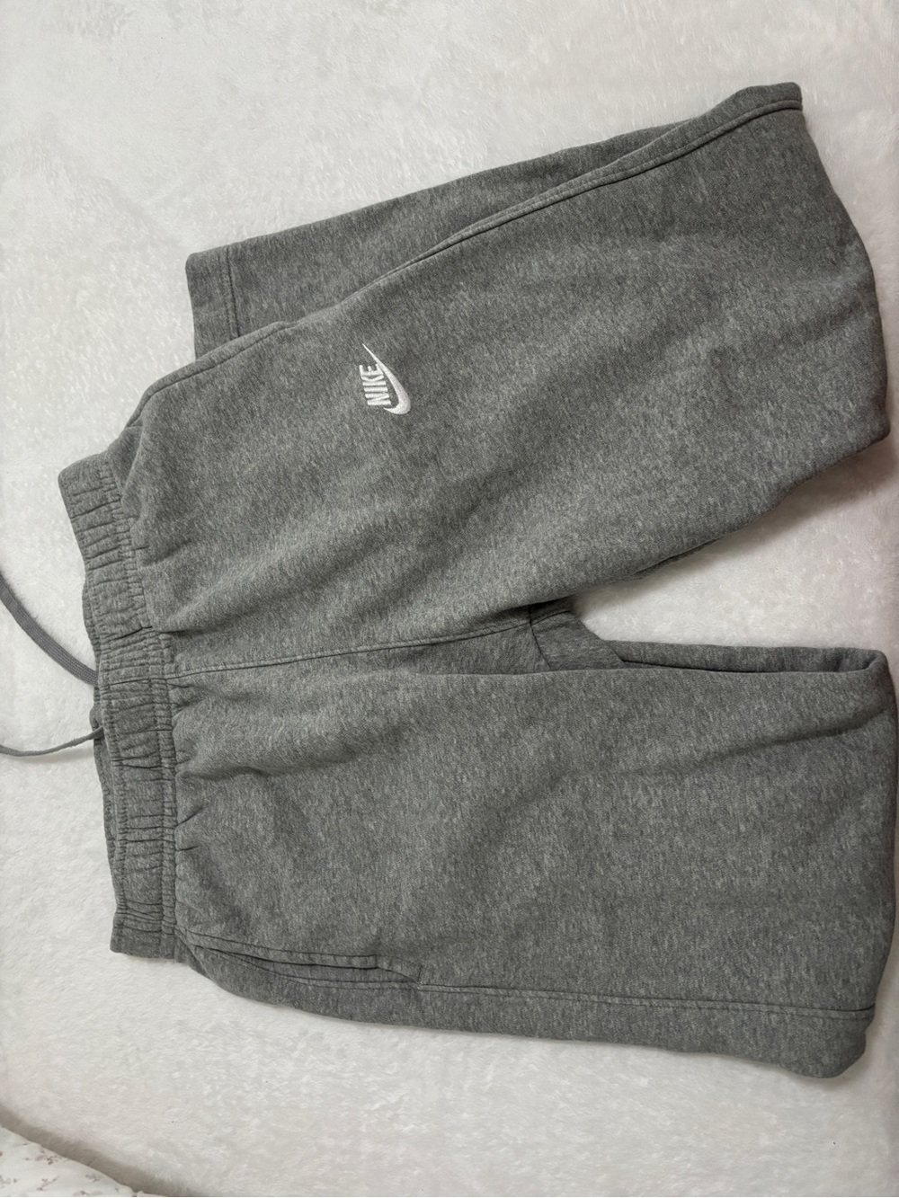 Nike Gray Fleece Jogger Pants for Kids